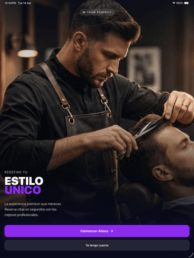 Team Perfect Booking — Cliente